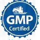 GMP (Good Manufacturing Practices) certified logo.